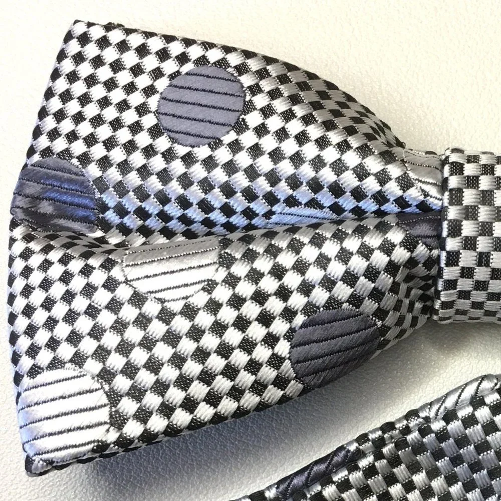 JON VANDYK HOLLAND Vintage Vibe Semi-Butterfly Bow Tie βΆβ πΉβπΈβπ» βπΌπ! - Picture 3 of 9